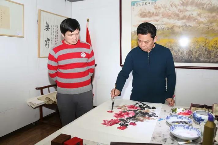己亥正月书画家在北京德贞文化艺术馆开年大吉文化艺术交流活动